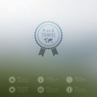 Vector web and mobile interface template Travel corporate website design