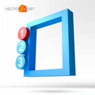 Infographic frame with numbered options