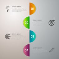 Vector illustration infographics 4 circle options N3
