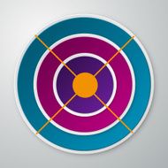 Vector illustration infographics colored circles
