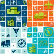 navigation flat infographic N48