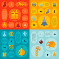 Christmas flat infographic N110