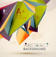 Geometric shapes in the air Vector abstract background N450