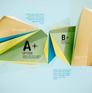 Geometric shapes in the air Vector abstract background N452