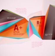 Geometric shapes in the air Vector abstract background N454
