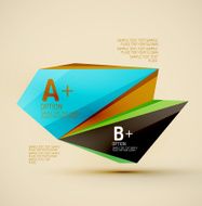 Geometric shapes in the air Vector abstract background N455