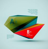 Geometric shapes in the air Vector abstract background N459