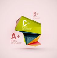Geometric shapes in the air Vector abstract background N460