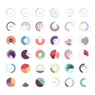 Set of infographics illustration light background N2