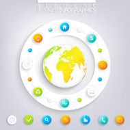 Modern infographic design with place for your text N5