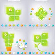 Modern green infographic design with place for your text Business N3