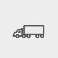 Delivery truck thin line icon N3