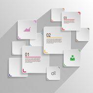 Flat infographics with a long shadow N13