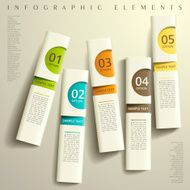 abstract 3d paper infographics N81