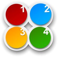 Numbered infographics list design N6