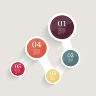 Infographics design template Business concept with 5 options N12