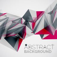 Geometric shapes in the air Vector abstract background N464