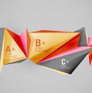 Geometric shapes in the air Vector abstract background N469