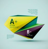 Geometric shapes in the air Vector abstract background N471