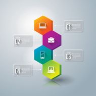 Infographics vector design template N335