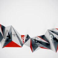 Geometric shapes in the air Vector abstract background N472