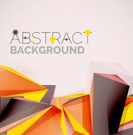 Geometric shapes in the air Vector abstract background N473