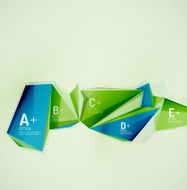 Geometric shapes in the air Vector abstract background N474