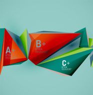 Geometric shapes in the air Vector abstract background N476