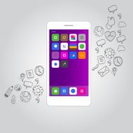 smart phone function icon concept vector N3