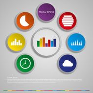Vector illustration infographic hexagons N2