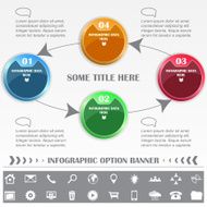 Infographic vector option banner N7
