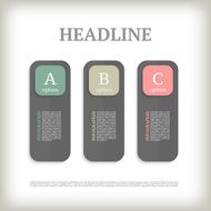 Infographic design template Business concept with 3 options N11