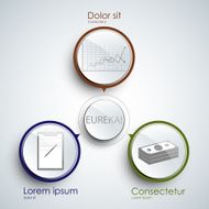 Three options infographic pattern N2