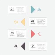 Vector colorful info graphics for your business presentations N314