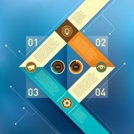 Business background with info graphic elements