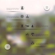 ecology infographic with unfocused background N48