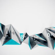 Geometric shapes in the air Vector abstract background N482
