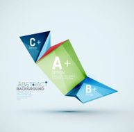 Geometric shapes with sample text Abstract template N334