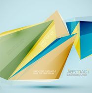 Geometric shapes in the air Vector abstract background N483