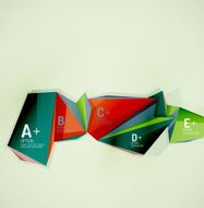 Geometric shapes in the air Vector abstract background N486