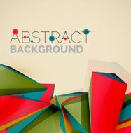 Geometric shapes in the air Vector abstract background N487