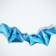 Geometric shapes in the air Vector abstract background N491