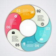 Modern vector info graphic for business project N249