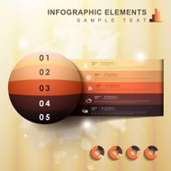 abstract origami banner infographics N2