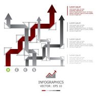 Modern Arrows Infographics Design Template N6