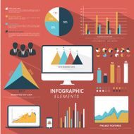 Set of business infographic elements N15