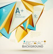 Geometric shapes in the air Vector abstract background N493
