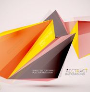 Geometric shapes in the air Vector abstract background N494