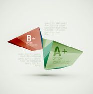 Geometric shapes in the air Vector abstract background N496
