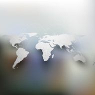 World map with shadow network connection concept Infographic for business